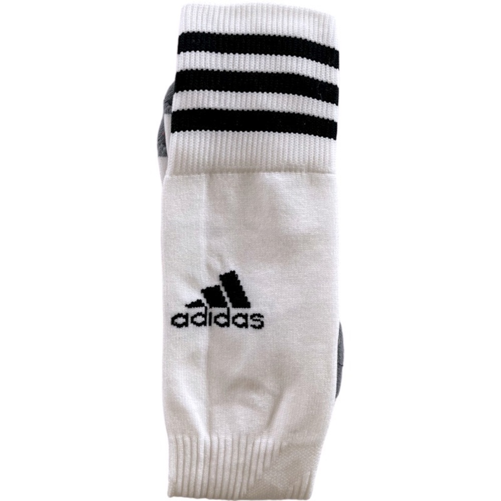 Adidas soccer socks. White/blacks Unisex. Small. Shoe size 3